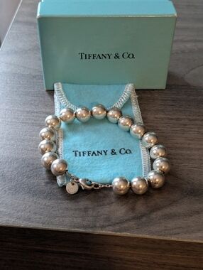 Tiffany & Co. Polished Silver Bead Bracelet